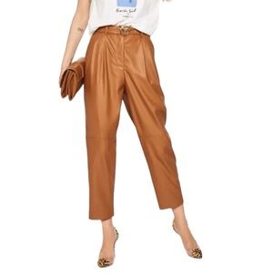 Pinko Raphaela Pantalone In Brown Size 42 Or US 6